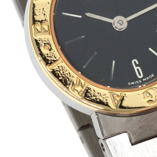 BVLGARI Watches Quartz BB23SGD Stainless Steel , Stainless Steel , K18YG Silver Bulgari Bulgari black dial Women Used Authentic