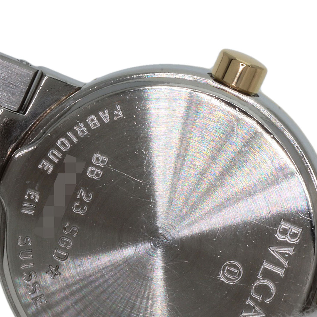 BVLGARI Watches Quartz BB23SGD Stainless Steel , Stainless Steel , K18YG Silver Bulgari Bulgari black dial Women Used Authentic