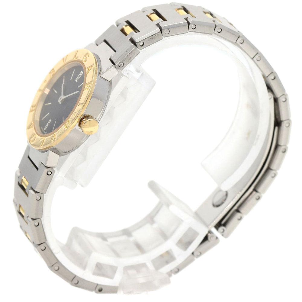 BVLGARI Watches Quartz BB23SGD Stainless Steel , Stainless Steel , K18YG Silver Bulgari Bulgari black dial Women Used Authentic