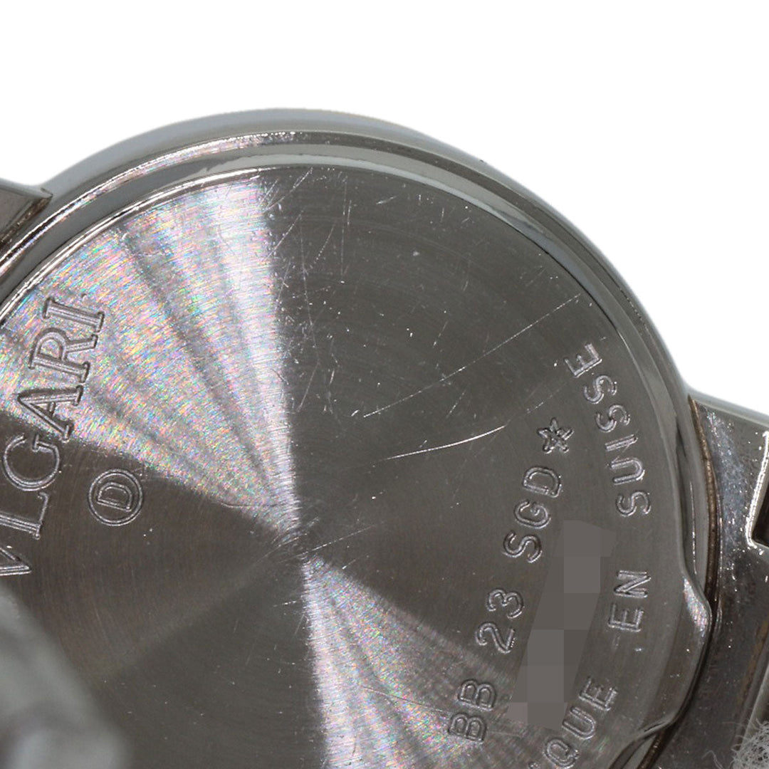 BVLGARI Watches Quartz BB23SGD Stainless Steel , Stainless Steel , K18YG Silver Bulgari Bulgari black dial Women Used Authentic