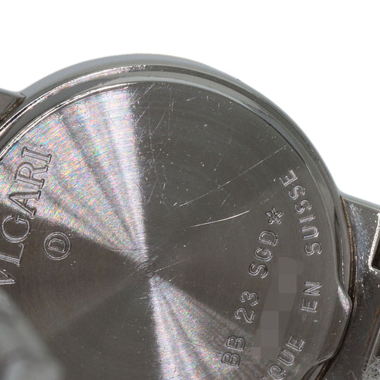 BVLGARI Watches Quartz BB23SGD Stainless Steel , Stainless Steel , K18YG Silver Bulgari Bulgari black dial Women Used Authentic