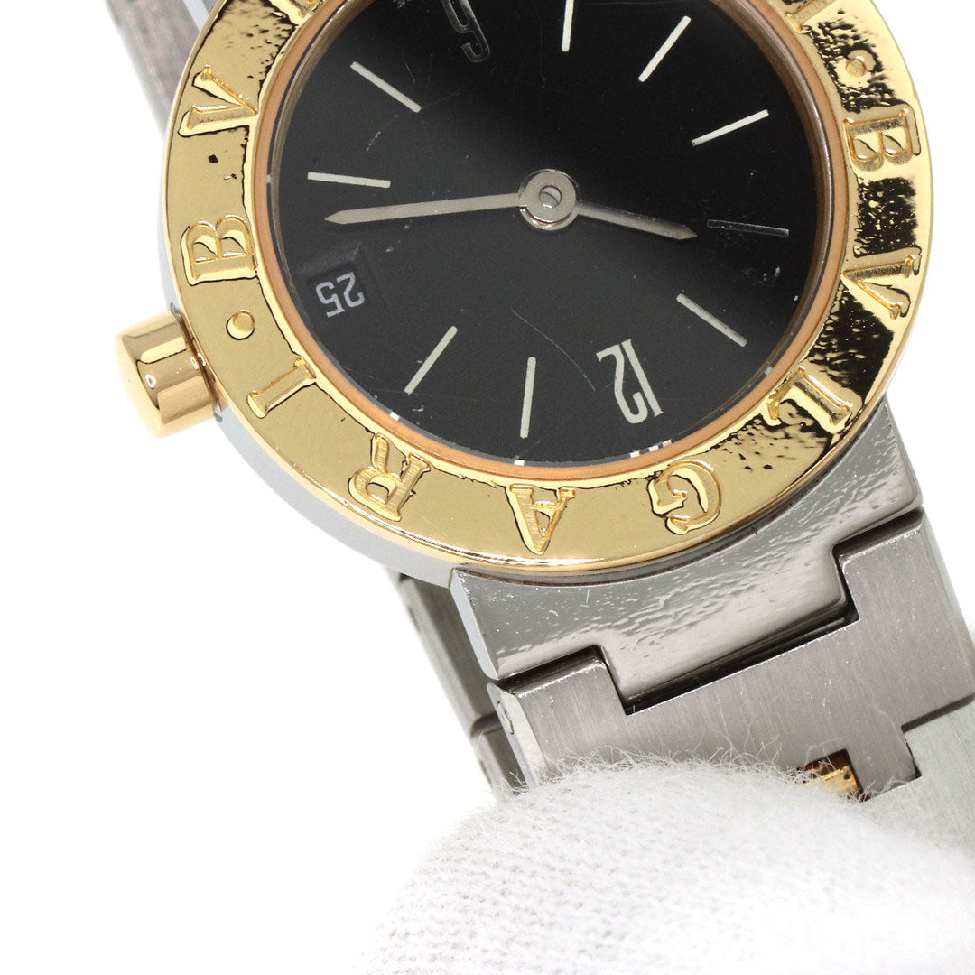 BVLGARI Watches Quartz BB23SGD Stainless Steel , Stainless Steel , K18YG Silver Bulgari Bulgari black dial Women Used Authentic