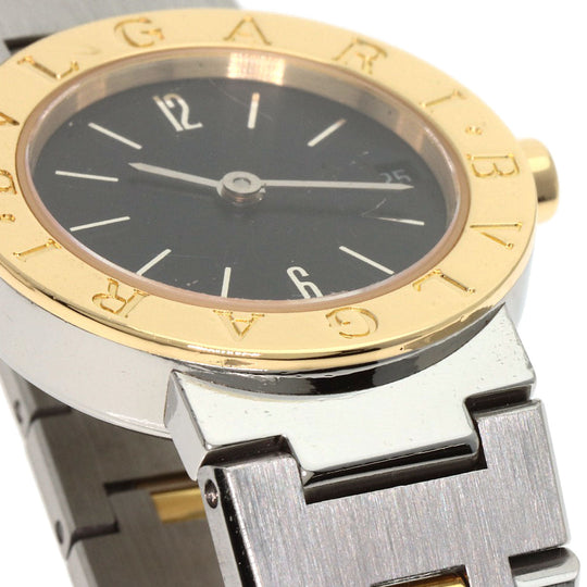 BVLGARI Watches Quartz BB23SGD Stainless Steel , Stainless Steel , K18YG Silver Bulgari Bulgari black dial Women Used Authentic