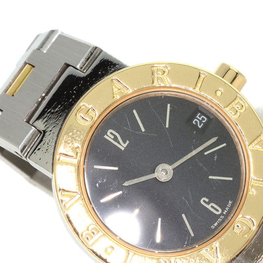 BVLGARI Watches Quartz BB23SGD Stainless Steel , Stainless Steel , K18YG Silver Bulgari Bulgari black dial Women Used Authentic