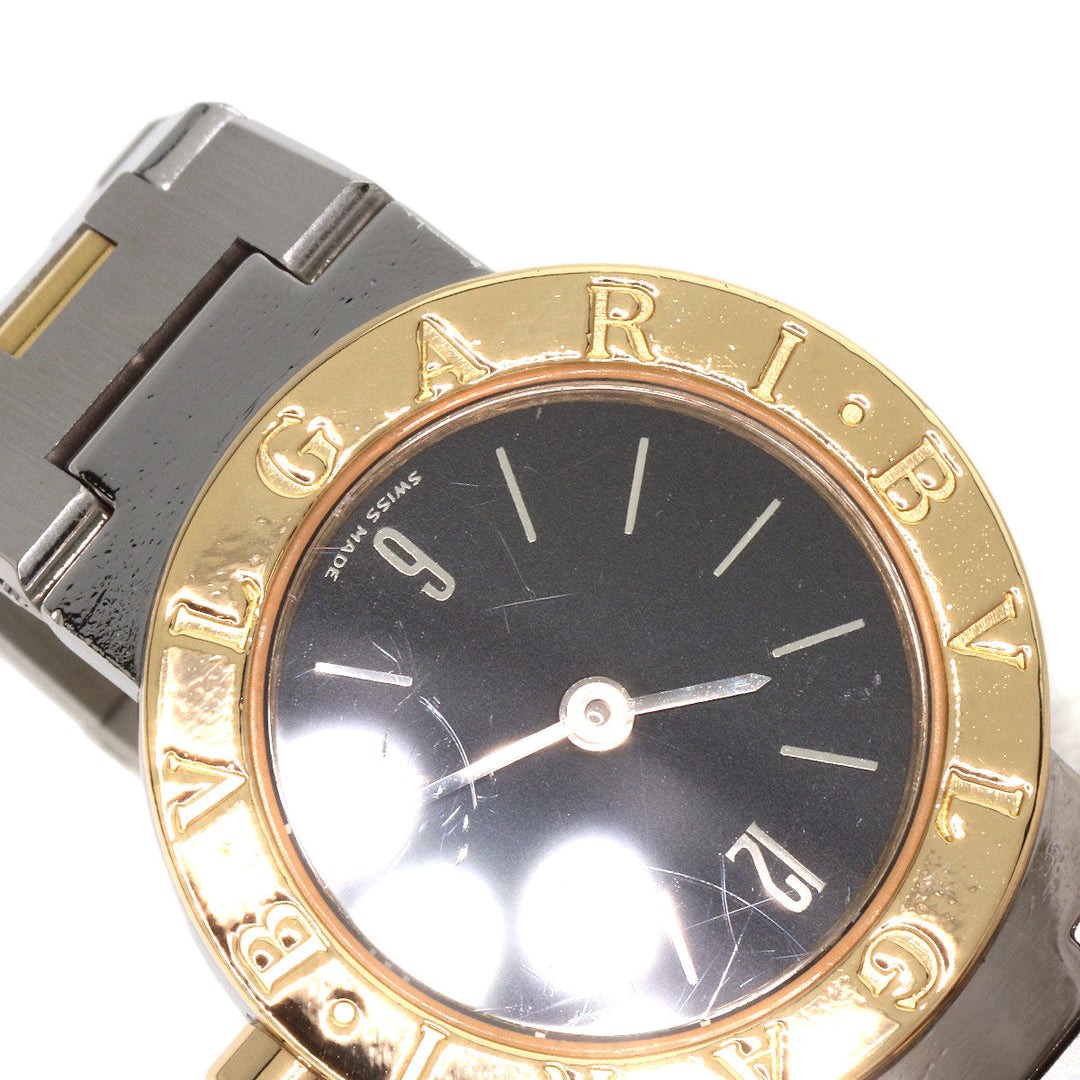 BVLGARI Watches Quartz BB23SGD Stainless Steel , Stainless Steel , K18YG Silver Bulgari Bulgari black dial Women Used Authentic