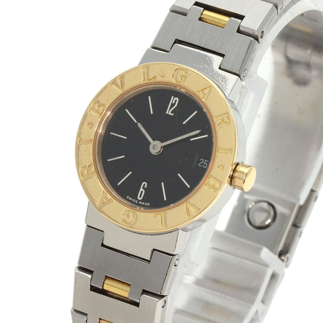 BVLGARI Watches Quartz BB23SGD Stainless Steel , Stainless Steel , K18YG Silver Bulgari Bulgari black dial Women Used Authentic