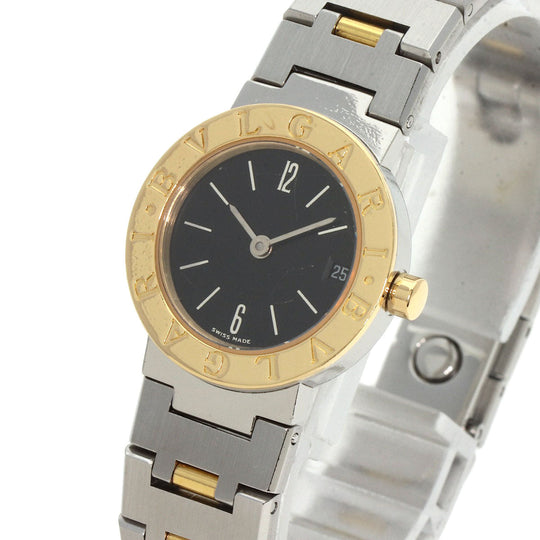 BVLGARI Watches Quartz BB23SGD Stainless Steel , Stainless Steel , K18YG Silver Bulgari Bulgari black dial Women Used Authentic