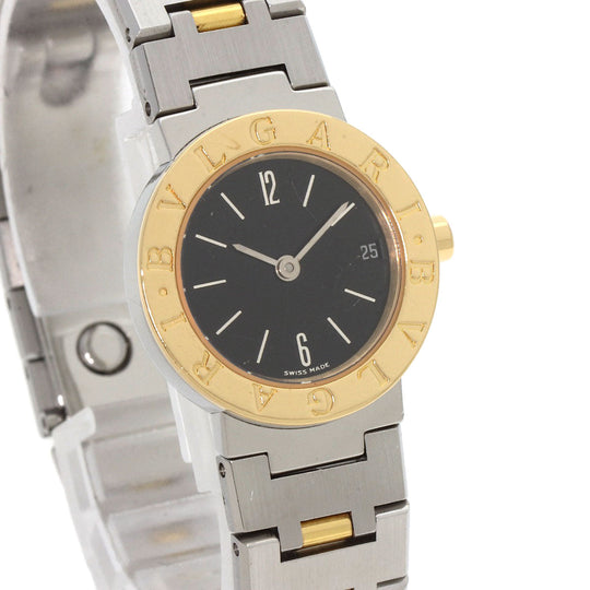 BVLGARI Watches Quartz BB23SGD Stainless Steel , Stainless Steel , K18YG Silver Bulgari Bulgari black dial Women Used Authentic