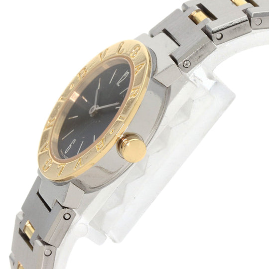 BVLGARI Watches Quartz BB23SGD Stainless Steel , Stainless Steel , K18YG Silver Bulgari Bulgari black dial Women Used Authentic