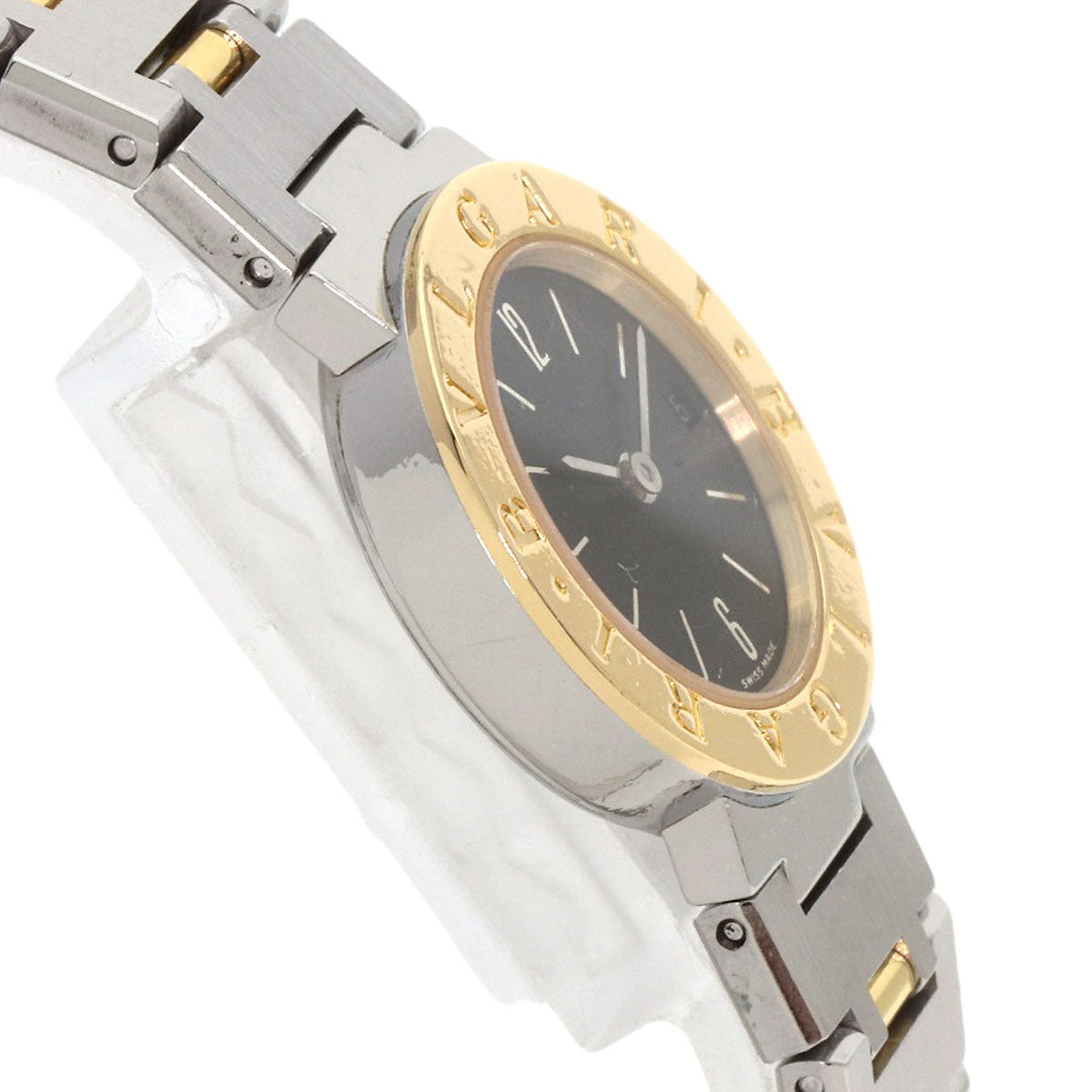 BVLGARI Watches Quartz BB23SGD Stainless Steel , Stainless Steel , K18YG Silver Bulgari Bulgari black dial Women Used Authentic