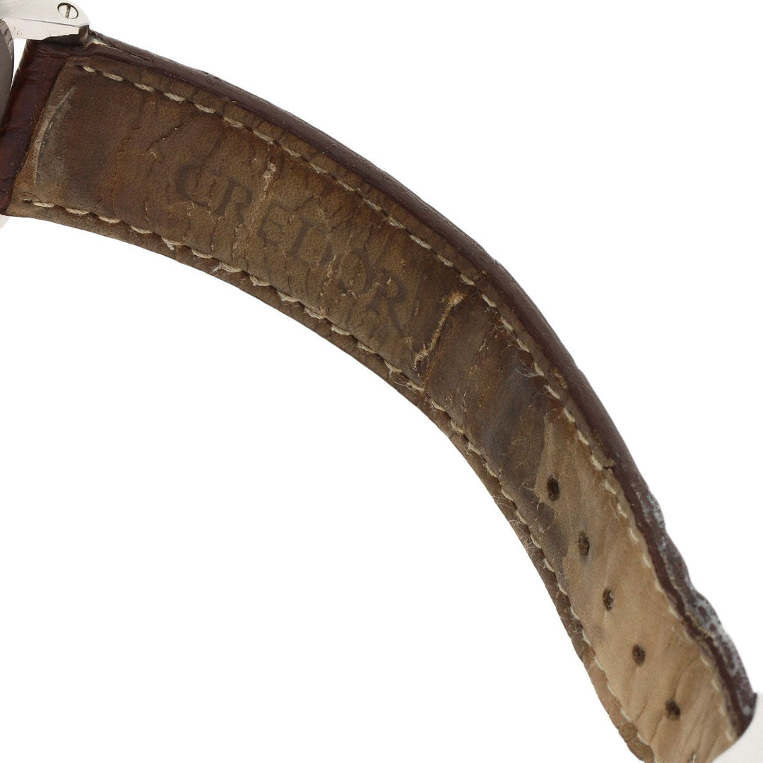 SEIKO Watches Quartz GCAT993 8J80-0AD0 Stainless Steel, Leather Silver CREDOR Node Round Silver dial mens Used Authentic