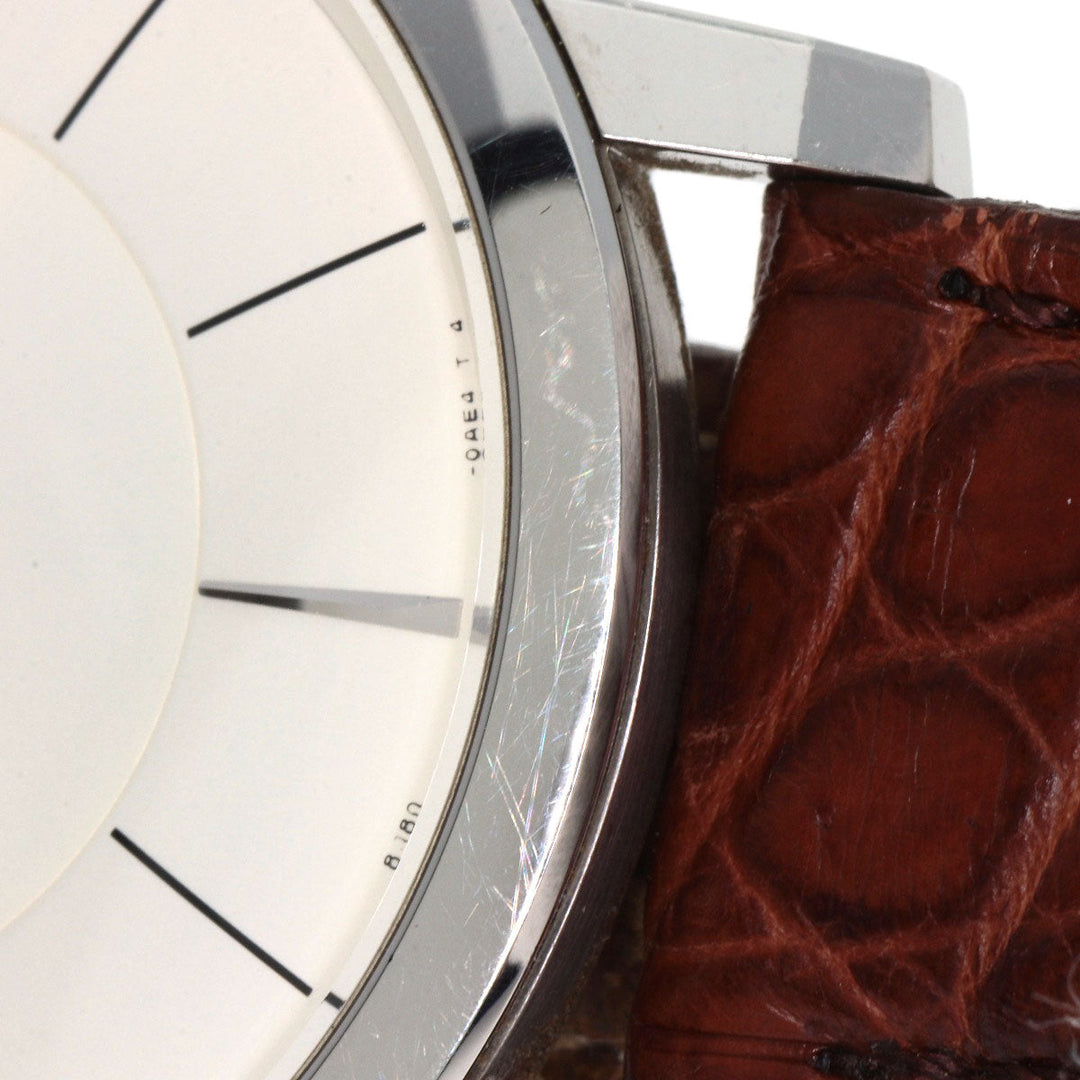 SEIKO Watches Quartz GCAT993 8J80-0AD0 Stainless Steel, Leather Silver CREDOR Node Round Silver dial mens Used Authentic