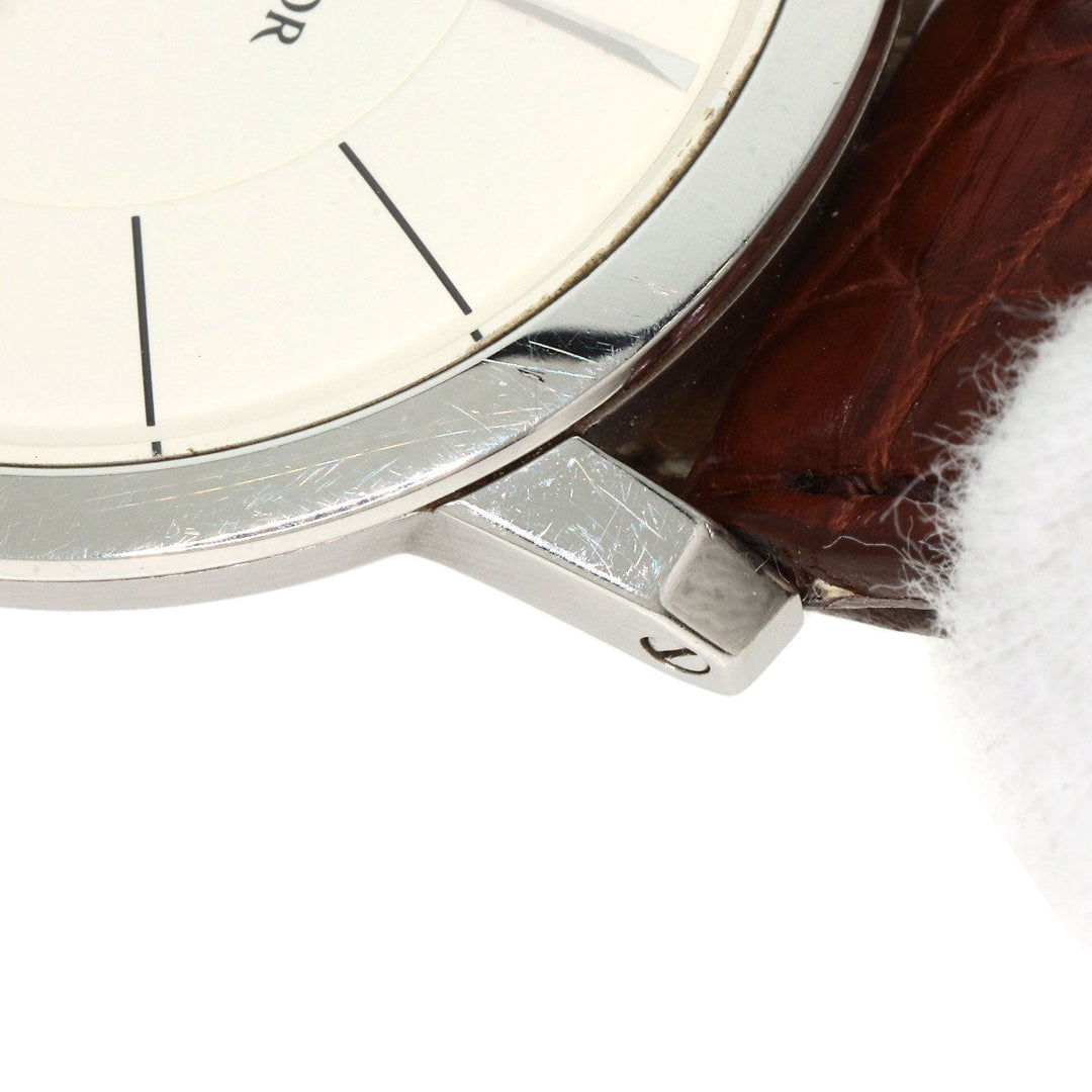 SEIKO Watches Quartz GCAT993 8J80-0AD0 Stainless Steel, Leather Silver CREDOR Node Round Silver dial mens Used Authentic