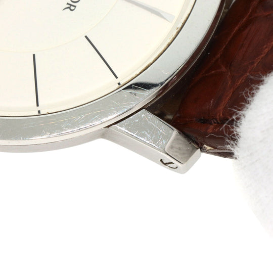 SEIKO Watches Quartz GCAT993 8J80-0AD0 Stainless Steel, Leather Silver CREDOR Node Round Silver dial mens Used Authentic