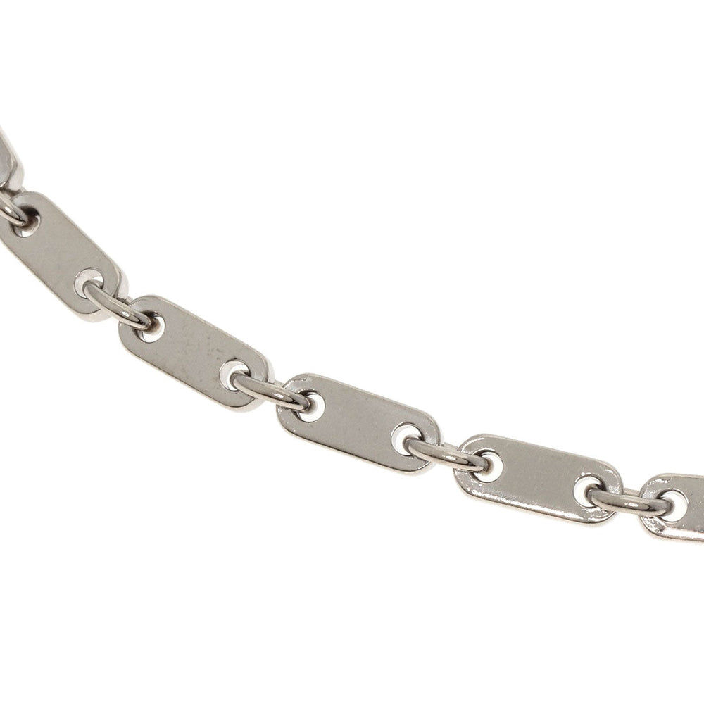CARTIER bracelet K18WG Silver Figaro Women Used Authentic