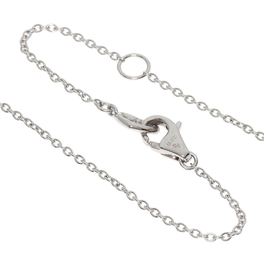 Ponte Vecchio Necklace K18WG Silver Cross diamond