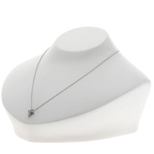 Ponte Vecchio Necklace K18WG Silver Cross diamond