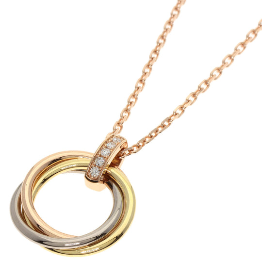 CARTIER Necklace 18K Yellow Gold gold Trinity diamond