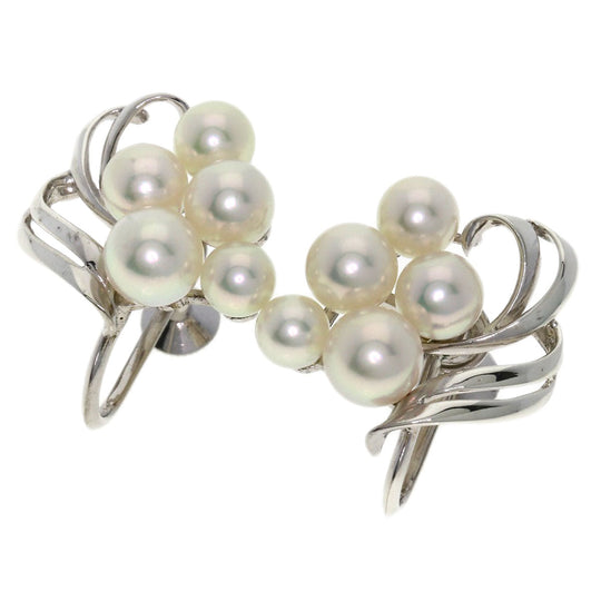 MIKIMOTO Earring SV Silver Pearl Women Used Authentic