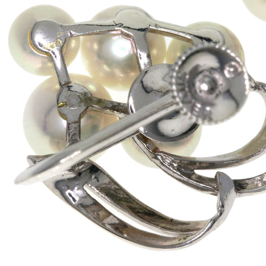 MIKIMOTO Earring SV Silver Pearl Women Used Authentic