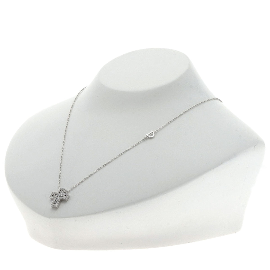 Damiani Necklace K18WG Silver Belle Epoque Diamond XXS 20083507 Women Used Authentic