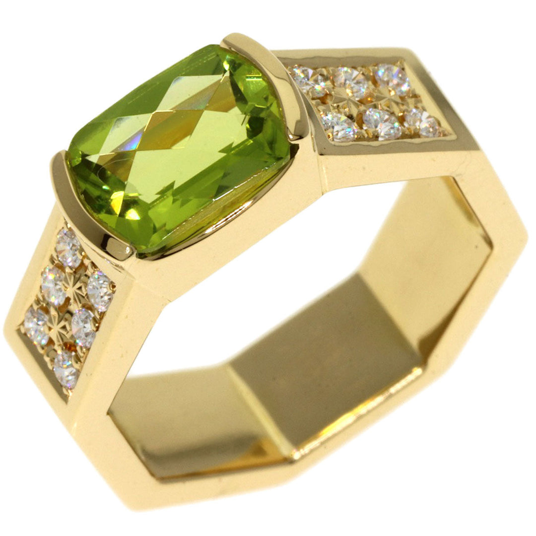 TASAKI Ring 18K Yellow Gold gold Peridot diamond