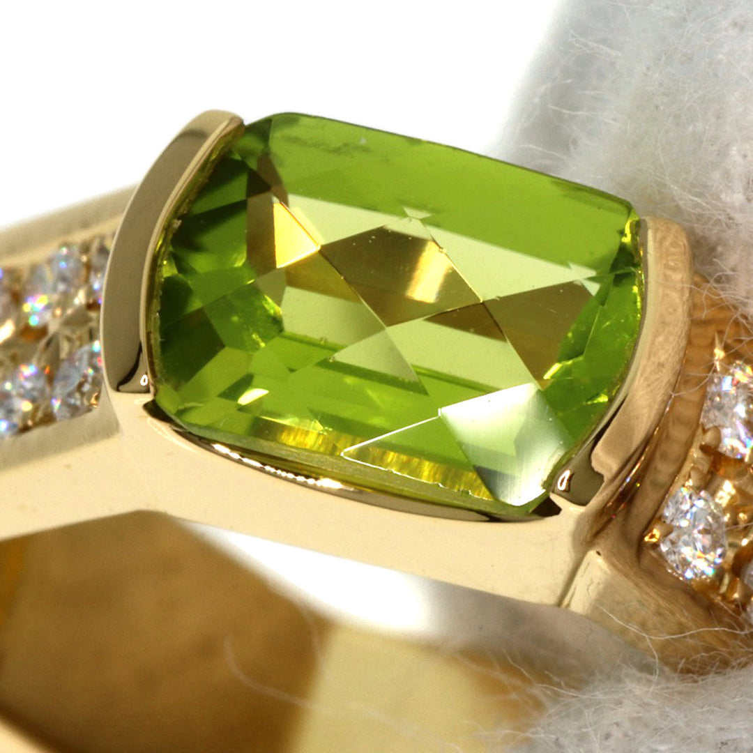TASAKI Ring 18K Yellow Gold gold Peridot diamond