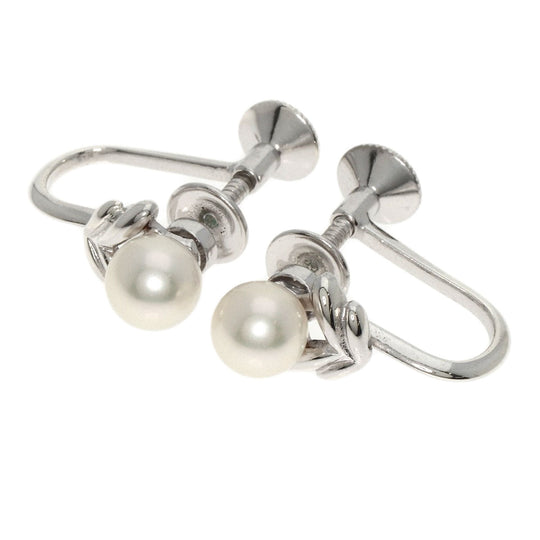 MIKIMOTO Earring SV Silver Pearl Women Used Authentic
