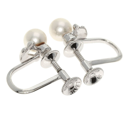 MIKIMOTO Earring SV Silver Pearl Women Used Authentic