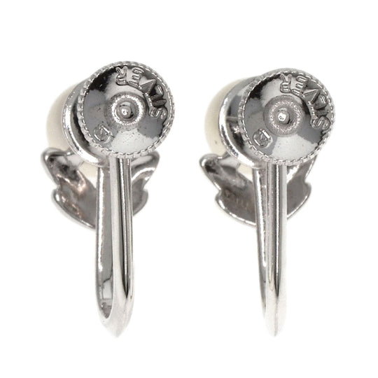 MIKIMOTO Earring SV Silver Pearl Women Used Authentic