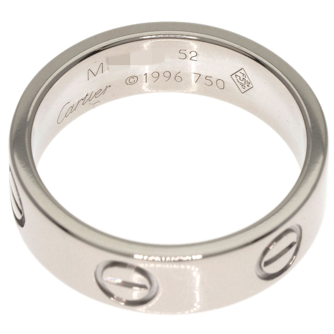 CARTIER Ring K18WG Silver Love Ring #52