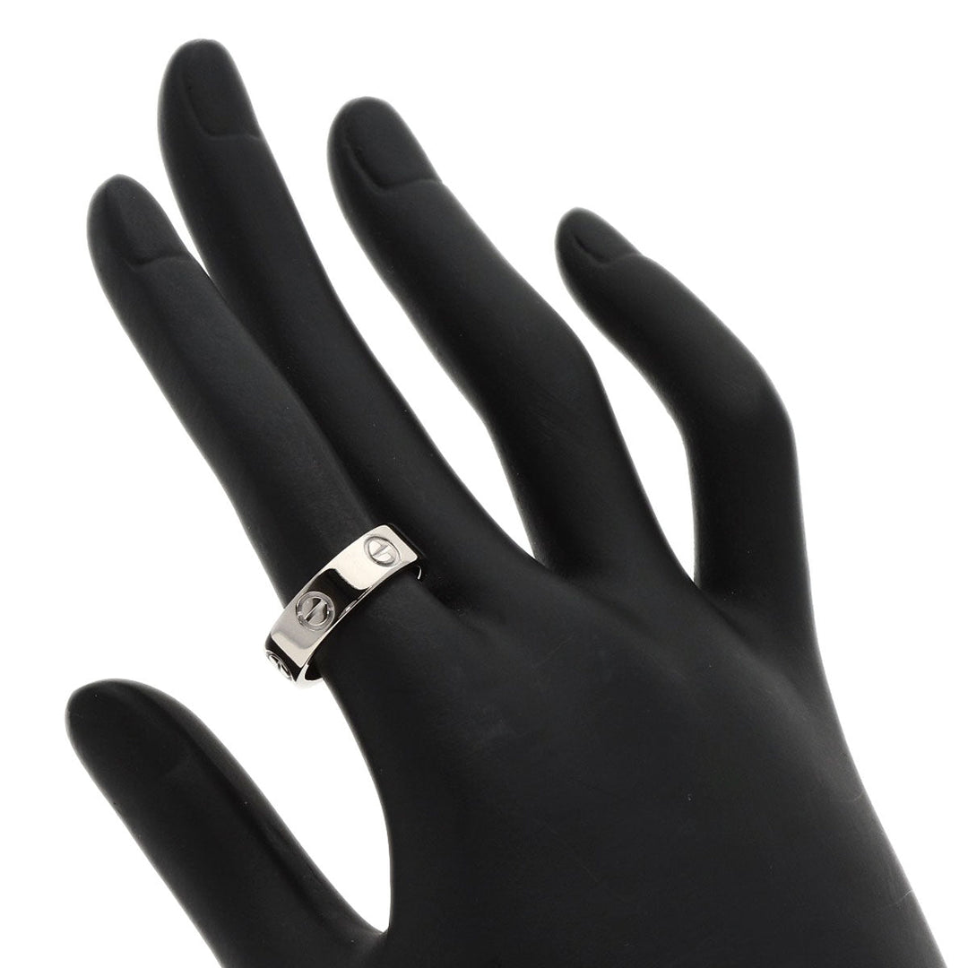 CARTIER Ring K18WG Silver Love Ring #52