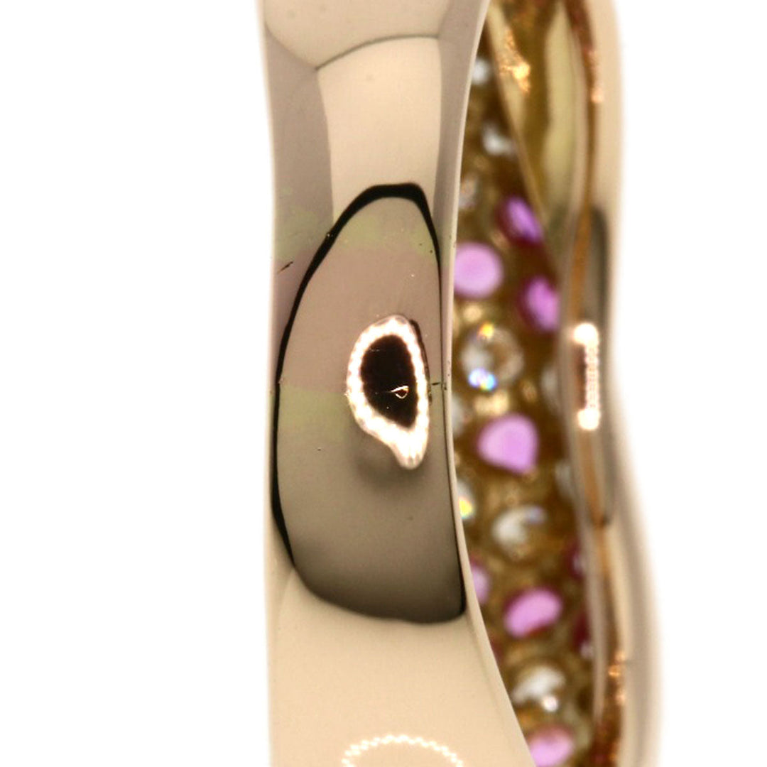 Ponte Vecchio Ring 18K Pink Gold gold Piccolini Diamond Pink Sapphire