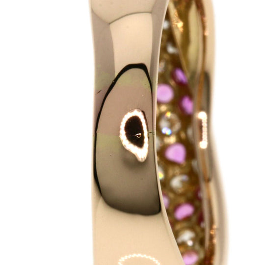 Ponte Vecchio Ring 18K Pink Gold gold Piccolini Diamond Pink Sapphire