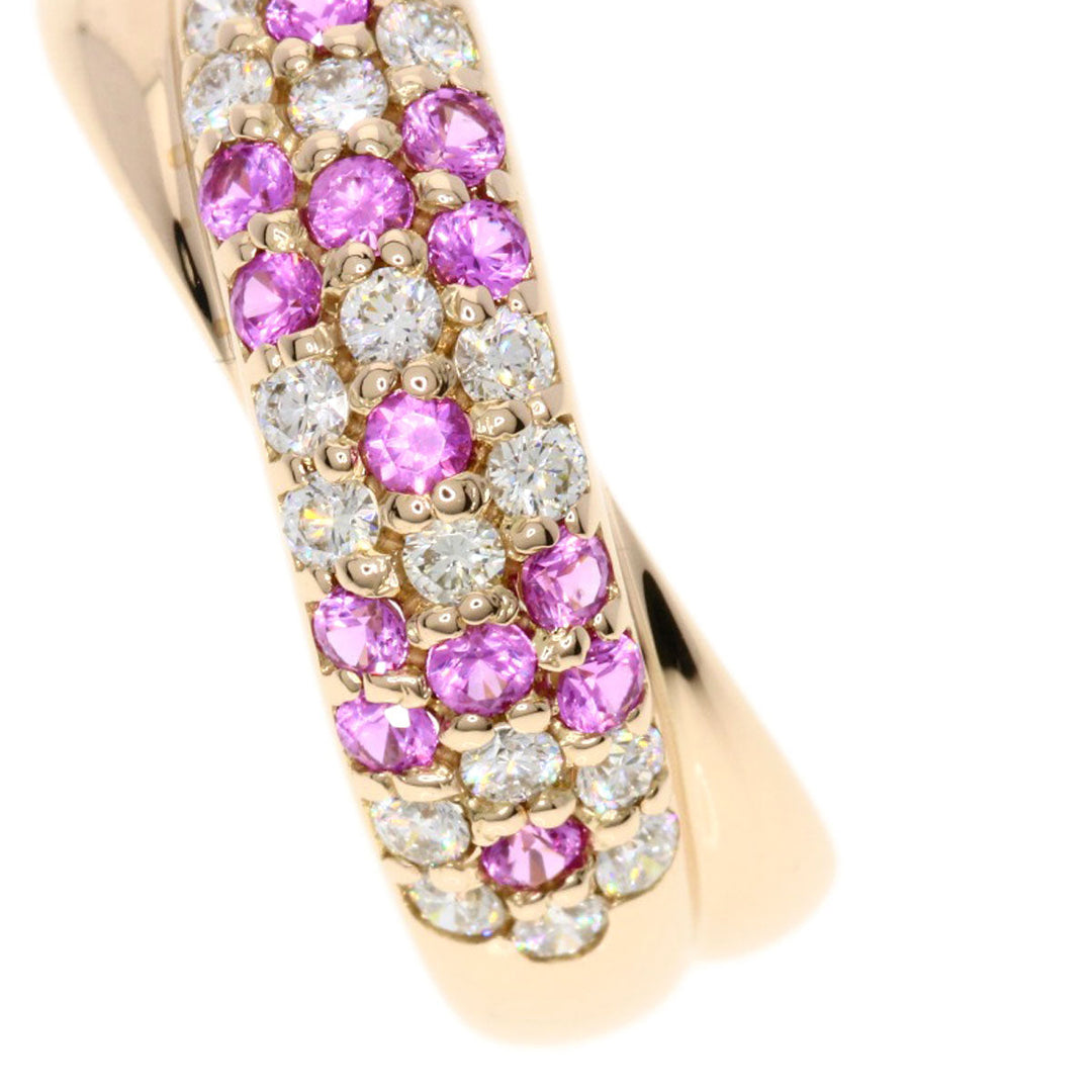 Ponte Vecchio Ring 18K Pink Gold gold Piccolini Diamond Pink Sapphire