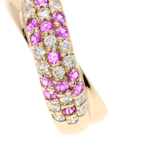Ponte Vecchio Ring 18K Pink Gold gold Piccolini Diamond Pink Sapphire
