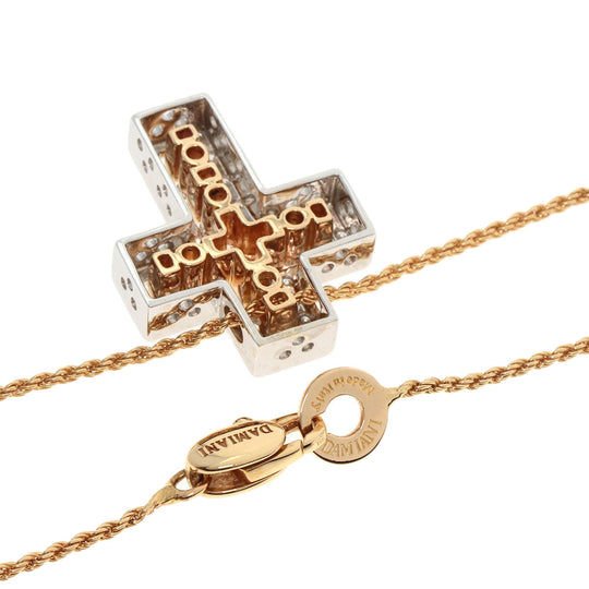 Damiani Necklace K18WG , K18PG gold Belle Epoque Small Diamond Women Used Authentic