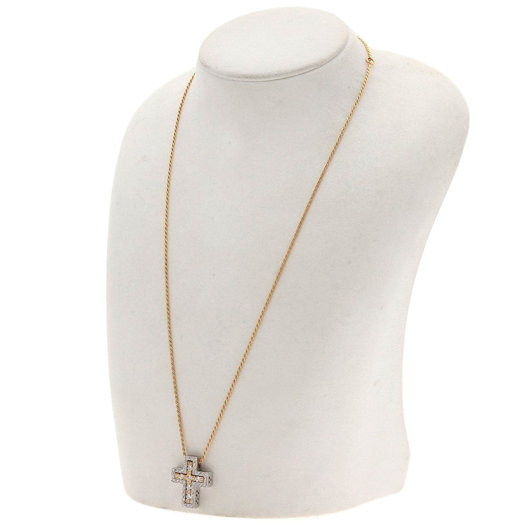 Damiani Necklace K18WG , K18PG gold Belle Epoque Small Diamond Women Used Authentic