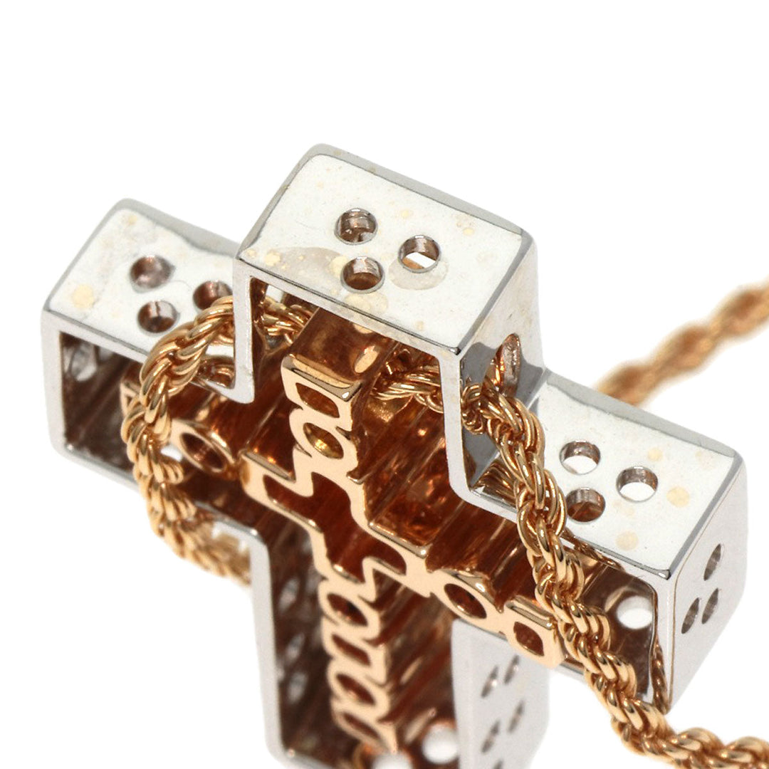 Damiani Necklace K18WG , K18PG gold Belle Epoque Small Diamond Women Used Authentic