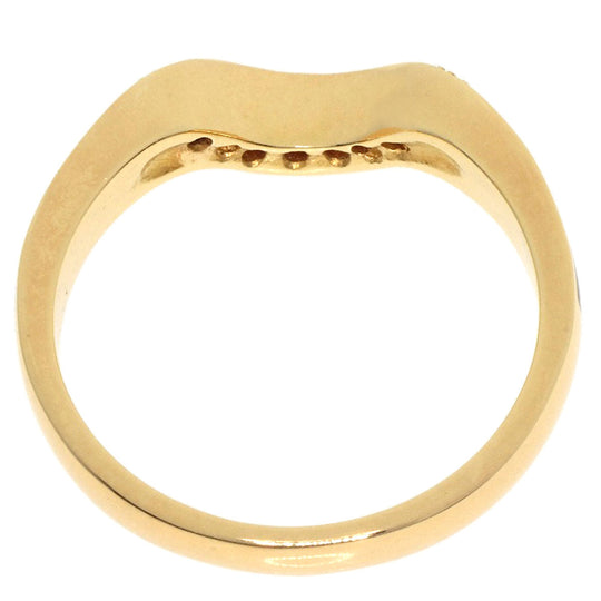 MIKIMOTO Ring 18K Yellow Gold gold Enamel diamond Women Used Authentic