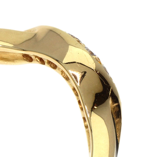 MIKIMOTO Ring 18K Yellow Gold gold Enamel diamond Women Used Authentic