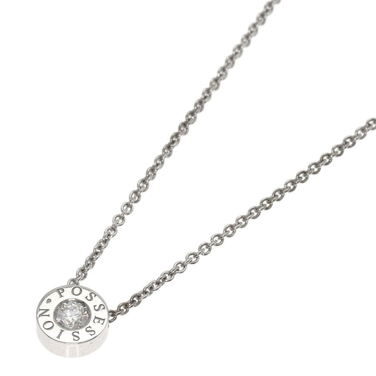 PIAGET Necklace K18WG Silver Possession Diamond Women Used Authentic