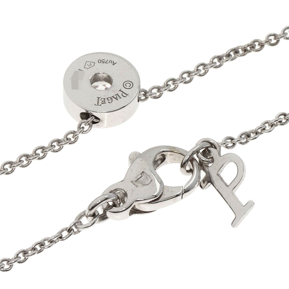 PIAGET Necklace K18WG Silver Possession Diamond Women Used Authentic