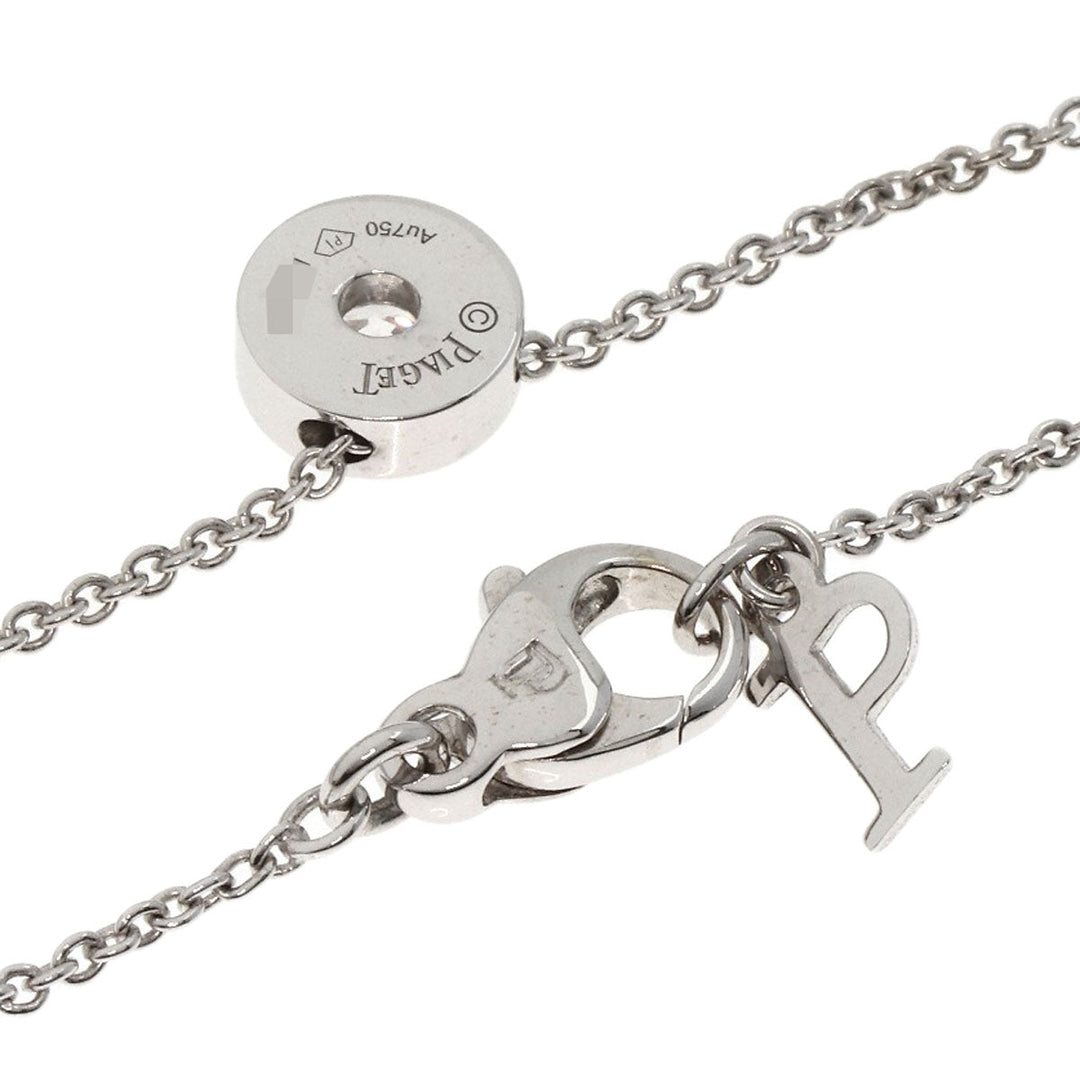 PIAGET Necklace K18WG Silver Possession Diamond Women Used Authentic