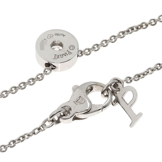 PIAGET Necklace K18WG Silver Possession Diamond Women Used Authentic