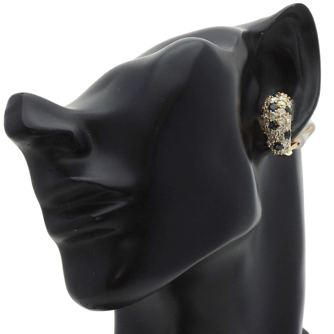 TIFFANY&Co. Earring K18YG , 14K gold Sapphire diamond Women Used Authentic