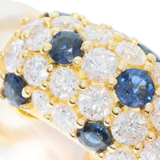TIFFANY&Co. Earring K18YG , 14K gold Sapphire diamond Women Used Authentic