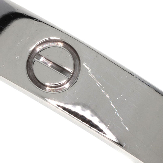 CARTIER bracelet K18WG Silver Love Bracelet with Driver #17 Women Used Authentic