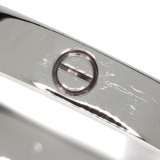 CARTIER bracelet K18WG Silver Love Bracelet with Driver #17 Women Used Authentic