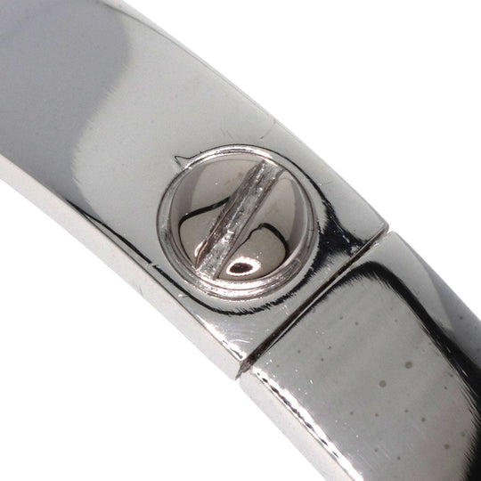 CARTIER bracelet K18WG Silver Love Bracelet with Driver #17 Women Used Authentic